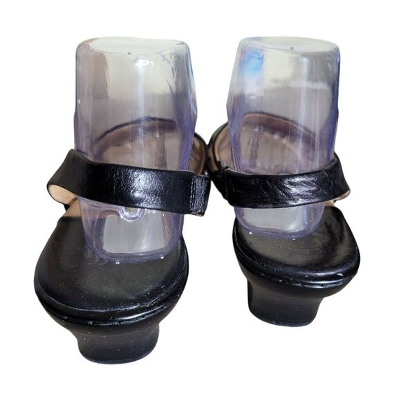 Sofft Angelina Slingback Kitten Heels Sandals Women's 8.5 Black Leather Comfy - Picture 7 of 10